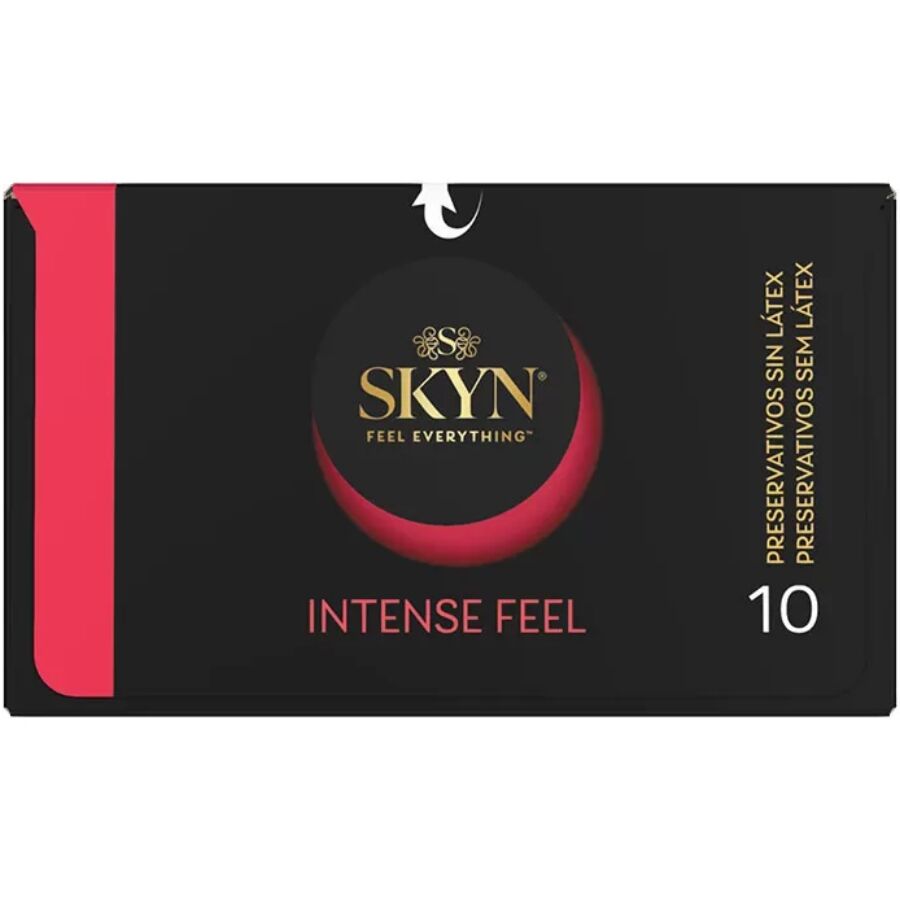 SKYN PRESERVATIF TEXTURE A LA SENSATION INTENSE AVEC UN DESIGN ONDULE 10 UNITES