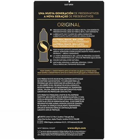 SKYN PRESERVATIF ORIGINAL SENSATION NATURELLE 10 UNITES