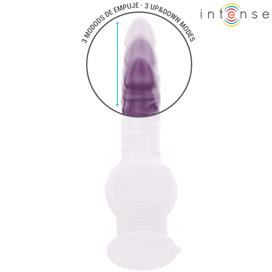 INTENSE VIBRATEUR MULTIFONCTION TATUM AVEC VIBRATION DE HAUT EN BAS 24 CM VIOLET