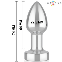 Plug vibrant aluminium 7,4 cm 10 modes télécommande — en situation