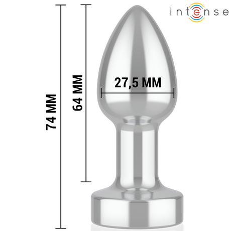 Plug vibrant aluminium 7,4 cm 10 modes télécommande — en situation