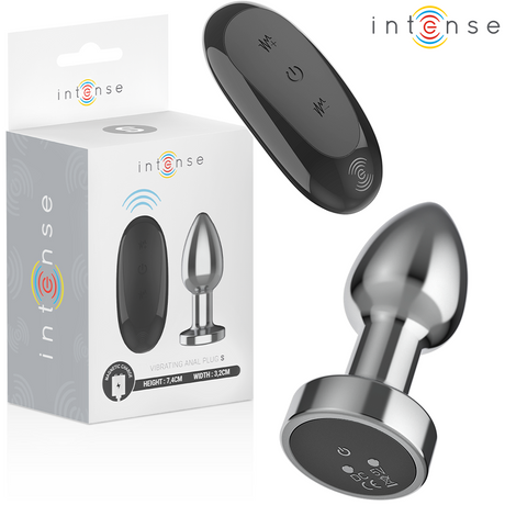 Plug vibrant aluminium 7,4 cm 10 modes télécommande — Intense S · Intense Anal Toys · Plugs Vibrants