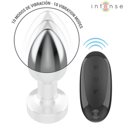Plug vibrant aluminium 7,4 cm 10 modes télécommande — vue détaillée