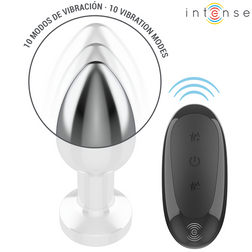 Plug vibrant aluminium télécommande — gros plan