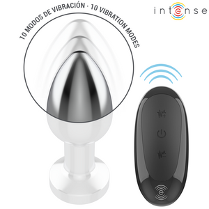 Plug vibrant aluminium télécommande — gros plan