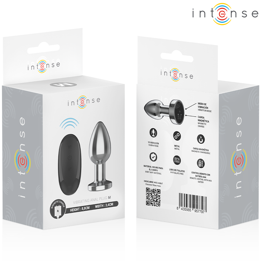 Plug vibrant aluminium télécommande — emballage