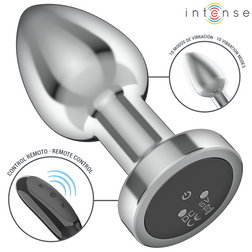 Plug vibrant aluminium télécommande — vue de profil