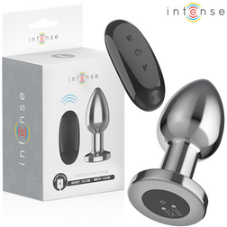 Plug vibrant aluminium 10,1 cm 10 modes télécommande — Intense L · Intense Anal Toys · Plugs Vibrants