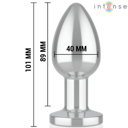 Plug vibrant aluminium 10,1 cm 10 modes télécommande — vue détaillée