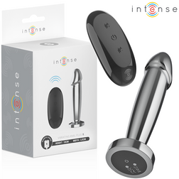 Gode métal vibrant aluminium 8,8 cm 10 modes télécommande — Intense S · Intense Anal Toys · Godes Vibrants