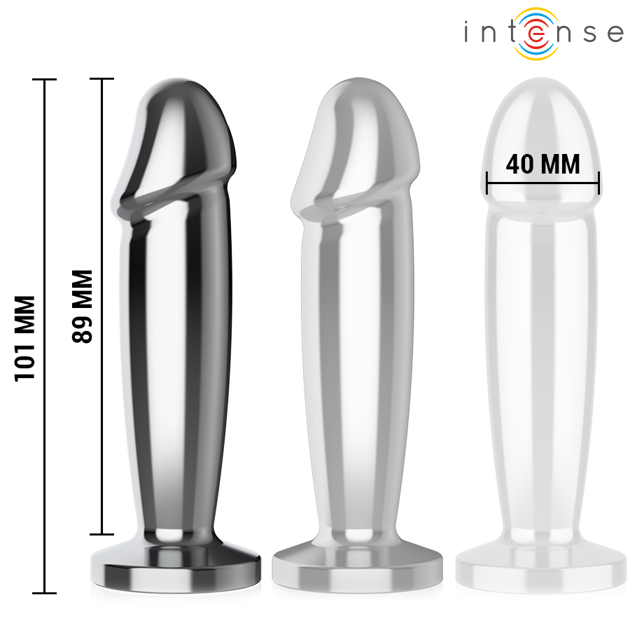 Gode métal vibrant aluminium 11,8 cm 10 modes télécommande — vue détaillée