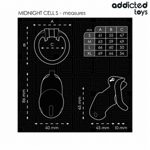ADDICTED TOYS LOCKED MINDNIGHT CELL CAGE A PENIS TAILLE S