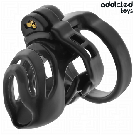 Cage de chasteté avec tige urétrale 6,7 cm — gros plan