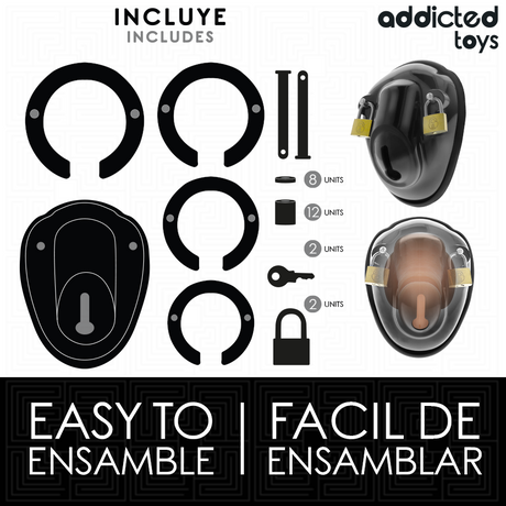 ADDICTED TOYS LOCKED A PENIS VERROUILLEE SANS CLE 115 CM