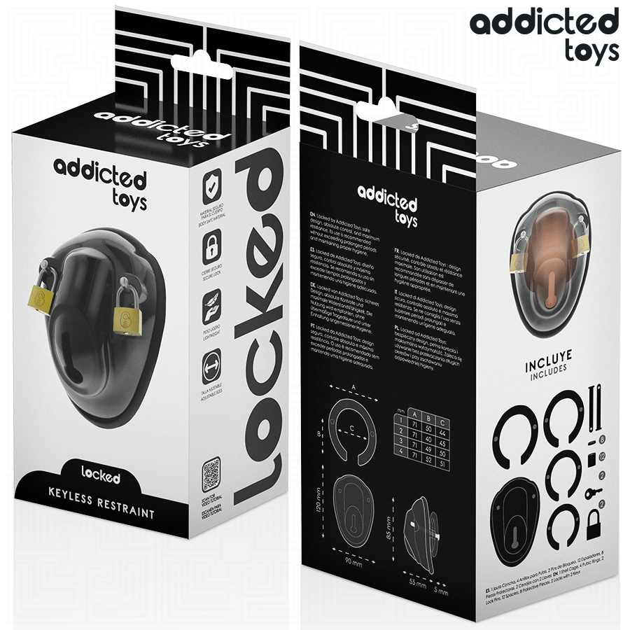 ADDICTED TOYS LOCKED A PENIS VERROUILLEE SANS CLE 115 CM
