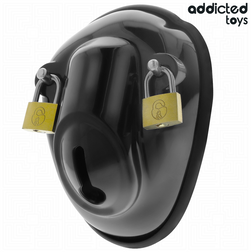 Cage de chasteté coquille avec cadenas — Locked — vue 3