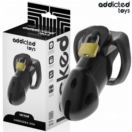 Cage de chasteté ultra-étroite 30 mm 9,8 cm — Locked Unbroken Den · Addicted Toys Locked · Cages de chasteté