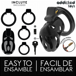 ADDICTED TOYS LOCKED A PENIS CRYPTEE VERROUILLEE ET SCELLEE 8 CM