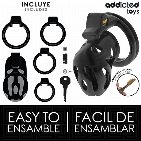 ADDICTED TOYS LOCKED A PENIS CRYPTEE VERROUILLEE ET SCELLEE 8 CM