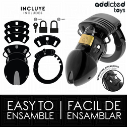 Cage de chasteté semi-ouverte ajustable 7,5 cm — Chastity Depths — vue 4