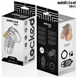Cage de chasteté en métal Iron Cell taille M avec cadenas