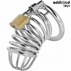 Cage de chasteté en métal Iron Cell taille M avec cadenas