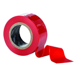 Harnais Calexotics Ruban bondage auto-adhésif rouge en PVC vu de face