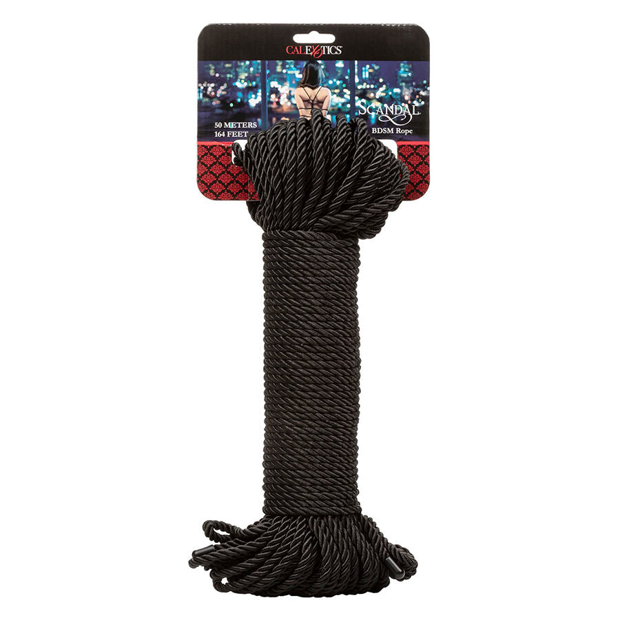CALEXOTICS SCANDAL CORDE BDSM NOIRE 50 M