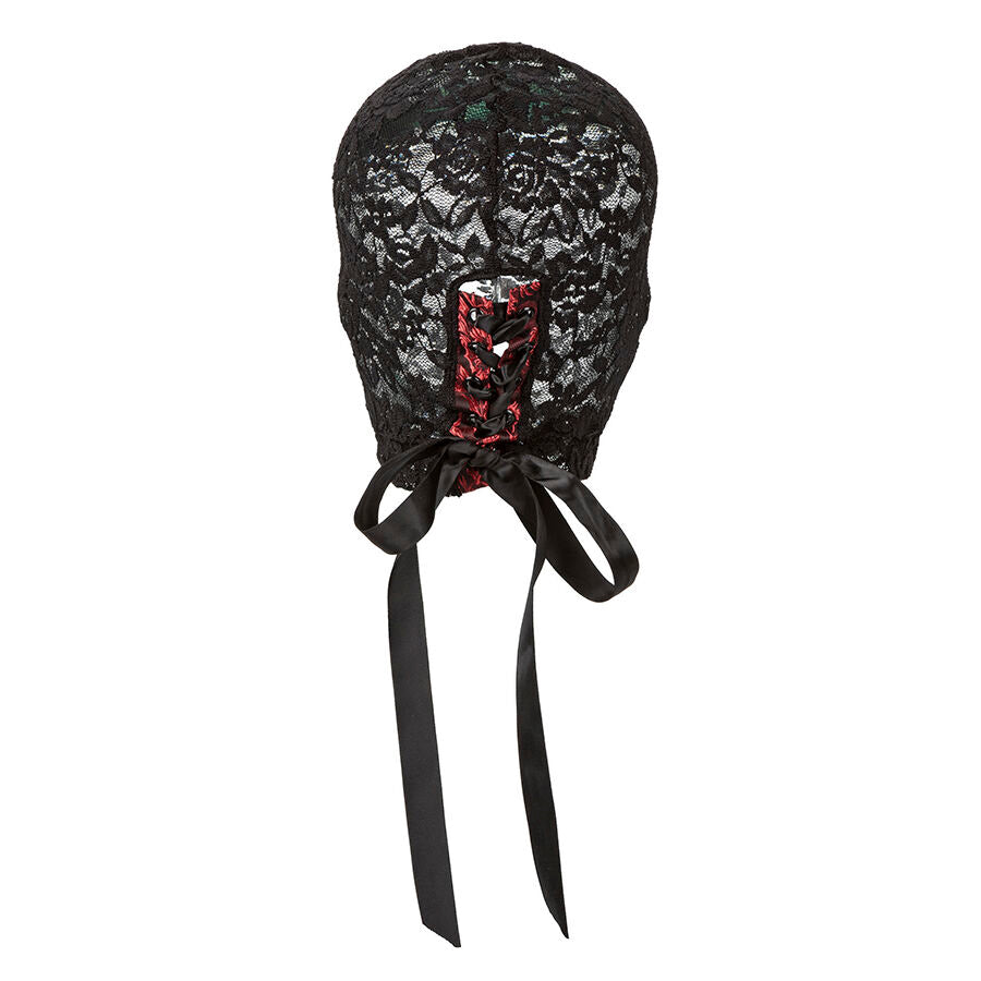 CALEXOTICS SCANDAL CAGOULE EN DENTELLE NOIRE AVEC NOEUD