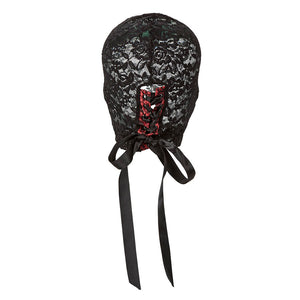 CALEXOTICS SCANDAL CAGOULE EN DENTELLE NOIRE AVEC NOEUD