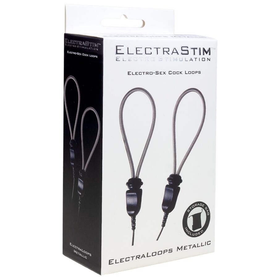 Cockrings lasset e-stim métal ajustables lot de 2 — vue de profil