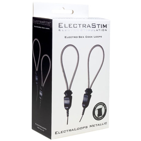 Cockrings lasset e-stim métal ajustables lot de 2 — vue de profil