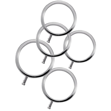 ELECTRASTIM ELECTRARINGS ANNEAUX PENIS EN METAL PACK DE 5