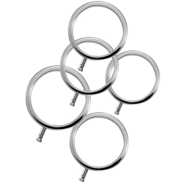 ELECTRASTIM ELECTRARINGS ANNEAUX PENIS EN METAL PACK DE 5