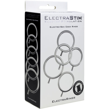 ELECTRASTIM ELECTRARINGS ANNEAUX PENIS EN METAL PACK DE 5