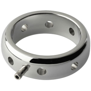 Cockring e-stim acier 316 diamètre 38 mm — vue de profil