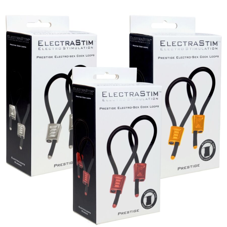 ELECTRASTIM PRESTIGE ELECTRA LOOPS ANNEAUX PENIENS REGLABLES ROUGES