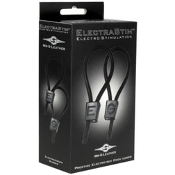 Cockring Prestige ElectraLoops noir - vue produit de profil