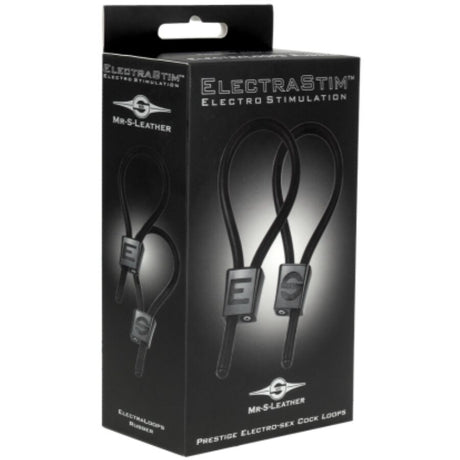 Cockring Prestige ElectraLoops noir - vue produit de profil