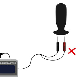 Accessoire BDSM Câbles stimulation électro connecteurs - vue arrière produit