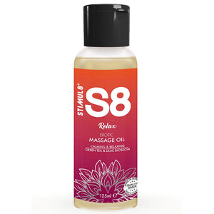 Huile de massage thé vert relaxant 125 ml · Stimul8 · Huiles aromatisées