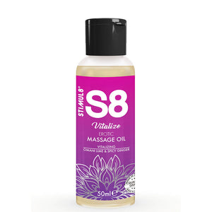 Coffret 3 huiles de massage érotiques 3×50 ml — gros plan