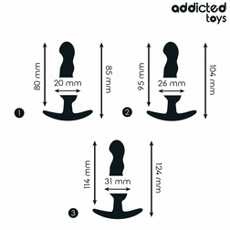 Kit 3 plugs ondulés progressifs — vue détaillée