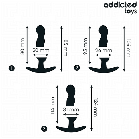 Kit 3 plugs ondulés progressifs — vue détaillée