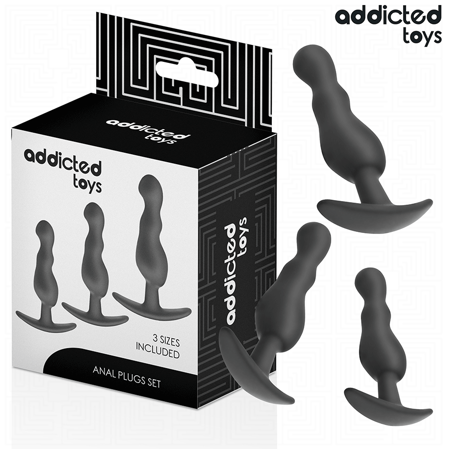 Kit 3 plugs ondulés progressifs · Addicted Toys · Plugs