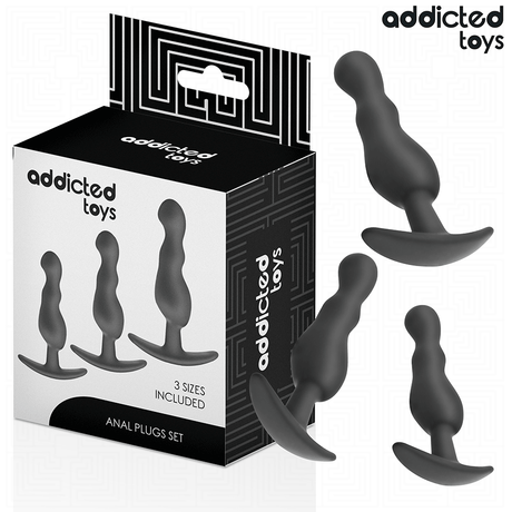 Kit 3 plugs ondulés progressifs · Addicted Toys · Plugs