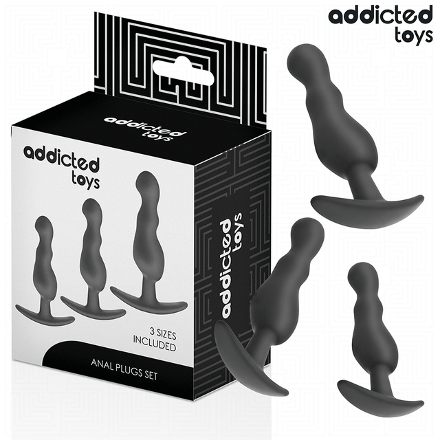 Kit 3 plugs ondulés progressifs · Addicted Toys · Plugs