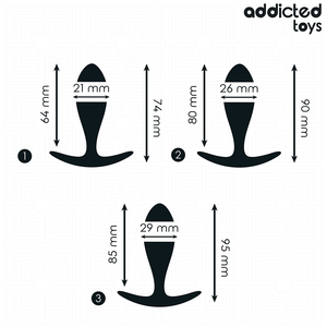 Kit 3 plugs lisses progressifs — vue détaillée