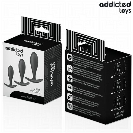 Kit 3 plugs lisses progressifs — emballage