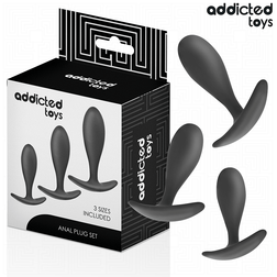Kit 3 plugs lisses progressifs · Addicted Toys · Plugs